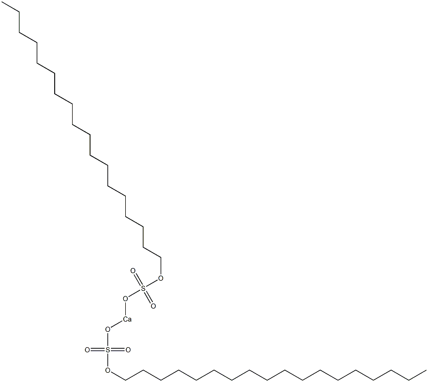 Bis(octadecyloxysulfonyloxy)calcium Structure