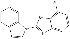 2-(1H-Indol-1-yl)-7-chlorobenzothiazole 구조식 이미지