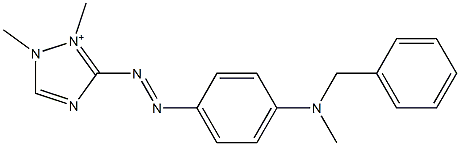 1,2-Dimethyl-3-[[4-[methyl(phenylmethyl)amino]phenyl]azo]-1H-1,2,4-triazol-2-ium Structure