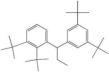 1-(2,3-Di-tert-butylphenyl)-1-(3,5-di-tert-butylphenyl)propane Structure