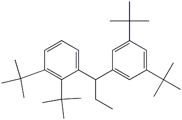 1-(2,3-Di-tert-butylphenyl)-1-(3,5-di-tert-butylphenyl)propane 구조식 이미지