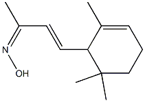 4-(2,6,6-Trimethyl-2-cyclohexen-1-yl)-3-buten-2-one oxime Structure