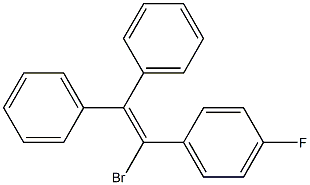 1-Bromo-2,2-diphenyl-1-(p-fluorophenyl)ethene Structure