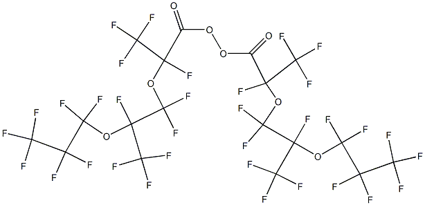 Bis[1-oxo-2,5-bis(trifluoromethyl)undecafluoro-3,6-dioxanonane-1-yl] peroxide 구조식 이미지