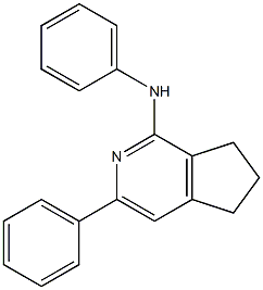 6,7-Dihydro-N,3-diphenyl-5H-cyclopenta[c]pyridin-1-amine Structure