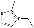 3-Ethyl-2-methylthiazolium 구조식 이미지