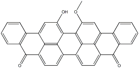 16-Hydroxy-17-methoxy-5,10-violanthrenedione Structure