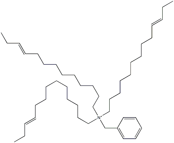 Tri(10-tridecenyl)benzylaminium 구조식 이미지