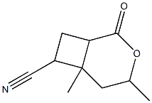 4,6-Dimethyl-2-oxo-3-oxabicyclo[4.2.0]octane-7-carbonitrile Structure