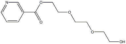 Nicotinic acid 2-[2-(2-hydroxyethoxy)ethoxy]ethyl ester 구조식 이미지