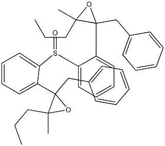 (2-Benzyl-3-methyl-3-propyloxiranyl)phenyl sulfoxide 구조식 이미지