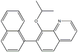 8-(Isopropyloxy)-7-(1-naphtyl)quinoline 구조식 이미지