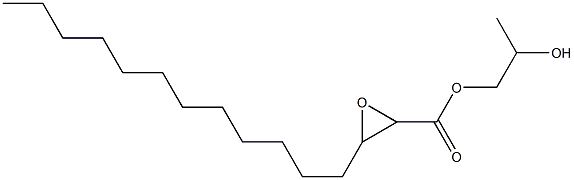 2,3-Epoxypentadecanoic acid 2-hydroxypropyl ester 구조식 이미지