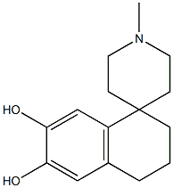 3,4-Dihydro-1'-methylspiro[naphthalene-1(2H),4'-piperidine]-6,7-diol Structure