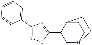 5-(1-Azabicyclo[2.2.2]octan-3-yl)-3-phenyl-1,2,4-oxadiazole 구조식 이미지