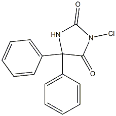 5,5-Diphenyl-3-chlorohydantoin 구조식 이미지