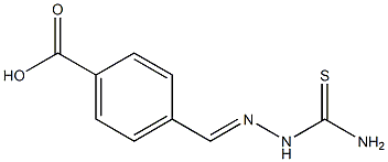 4-[(Thiosemicarbazono)methyl]benzoic acid 구조식 이미지