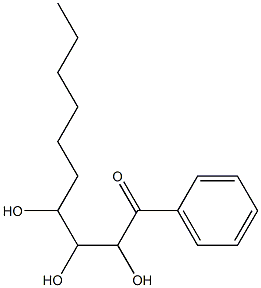 2,3,4-Trihydroxy-1-phenyl-1-decanone 구조식 이미지