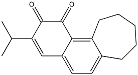 8,9,10,11-Tetrahydro-3-isopropyl-7H-cyclohepta[a]naphthalene-1,2-dione 구조식 이미지
