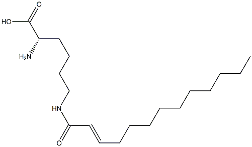 N6-(2-Tridecenoyl)lysine 구조식 이미지