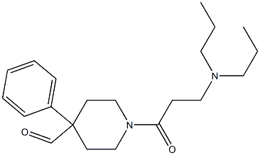 1-[3-(Dipropylamino)propionyl]-4-phenyl-4-piperidinecarbaldehyde Structure