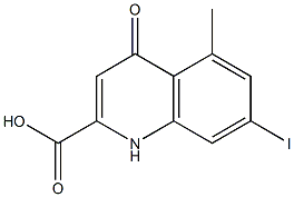7-Iodo-5-methyl-1,4-dihydro-4-oxoquinoline-2-carboxylic acid 구조식 이미지