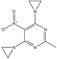 4,6-Bis(1-aziridinyl)-2-methyl-5-nitropyrimidine Structure