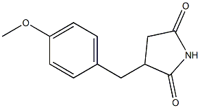 3-(4-Methoxybenzyl)pyrrolidine-2,5-dione Structure