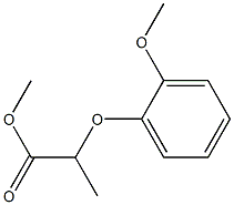 2-(2-Methoxyphenoxy)propanoic acid methyl ester 구조식 이미지