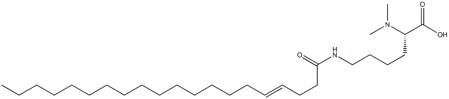 N6-(4-Icosenoyl)-N2,N2-dimethyllysine 구조식 이미지