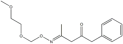 4-[(2-Methoxyethoxy)methoxyimino]-1-phenylpentan-2-one Structure