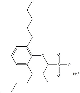 1-(2,6-Dipentylphenoxy)propane-1-sulfonic acid sodium salt Structure