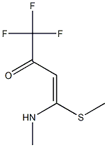 1,1,1-Trifluoro-4-(methylamino)-4-(methylthio)-3-buten-2-one Structure