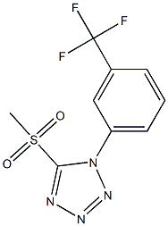 Methyl 1-(3-trifluoromethylphenyl)-1H-tetrazol-5-yl sulfone 구조식 이미지