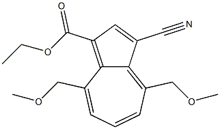 3-Cyano-4,8-bis(methoxymethyl)azulene-1-carboxylic acid ethyl ester Structure