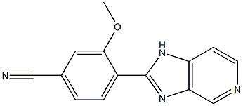 4-(1H-Imidazo[4,5-c]pyridin-2-yl)-3-methoxybenzene-1-carbonitrile Structure