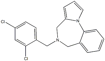 5-(2,4-Dichlorobenzyl)-5,6-dihydro-4H-pyrrolo[1,2-a][1,4]benzodiazepine Structure