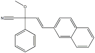 2-Methoxy-2-phenyl-4-(2-naphtyl)-3-butenenitrile Structure