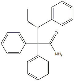 [R,(+)]-2,2,3-Triphenylvaleramide 구조식 이미지