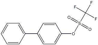 Trifluoromethanesulfonic acid 4-biphenylyl ester Structure