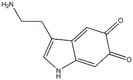 3-(2-Aminoethyl)-1H-indole-5,6-dione 구조식 이미지