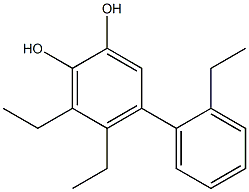5,6-Diethyl-4-(2-ethylphenyl)benzene-1,2-diol 구조식 이미지