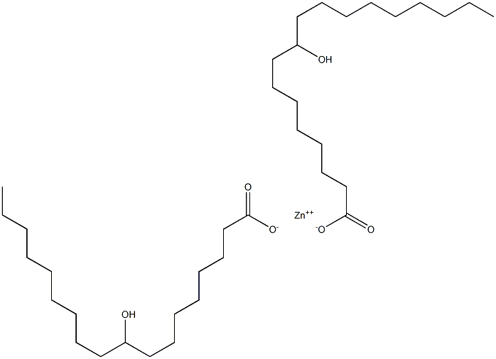 Bis(9-hydroxystearic acid)zinc salt 구조식 이미지