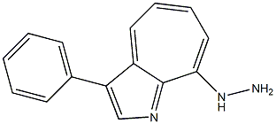 1-(3-Phenylcyclohepta[b]pyrrol-8-yl)hydrazine 구조식 이미지