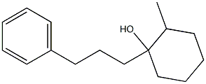1-(3-Phenylpropyl)-2-methylcyclohexanol 구조식 이미지
