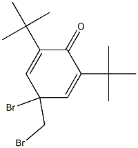 2,6-Di-tert-butyl-4-bromo-4-(bromomethyl)-2,5-cyclohexadien-1-one Structure