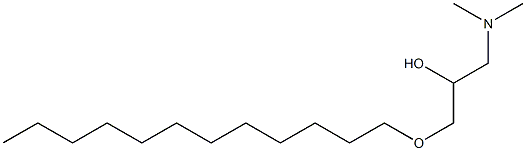 1-Dimethylamino-3-dodecyloxy-2-propanol Structure