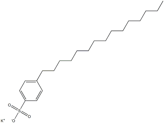 4-Pentadecylbenzenesulfonic acid potassium salt 구조식 이미지