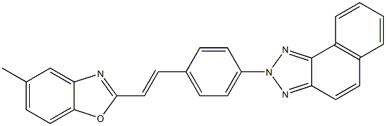 5-Methyl-2-[(E)-4-[2H-naphtho[1,2-d]triazol-2-yl]styryl]benzoxazole Structure