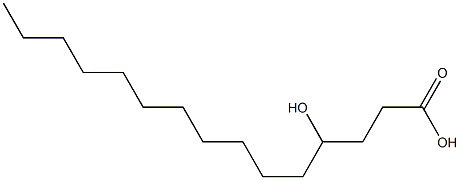 4-Hydroxypentadecanoic acid Structure